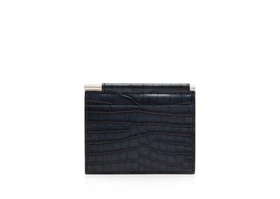 PRINTED ALLIGATOR FOLDING MONEY CLIP CARDHOLDER image number 2