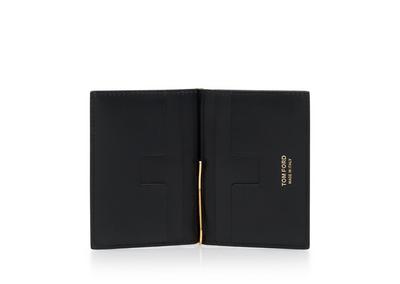 PRINTED ALLIGATOR LEATHER FOLDING MONEY CLIP CARDHOLDER image number 1