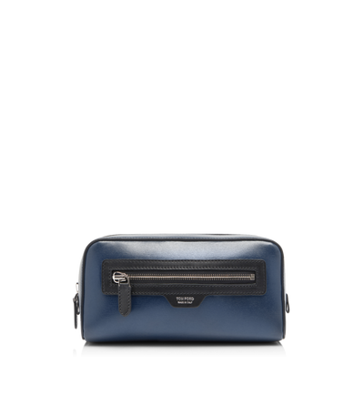 GRAIN LEATHER SMART TOILETRY BAG image number 0