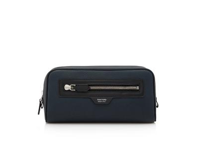 GRAIN LEATHER SMART TOILETRY BAG image number 0