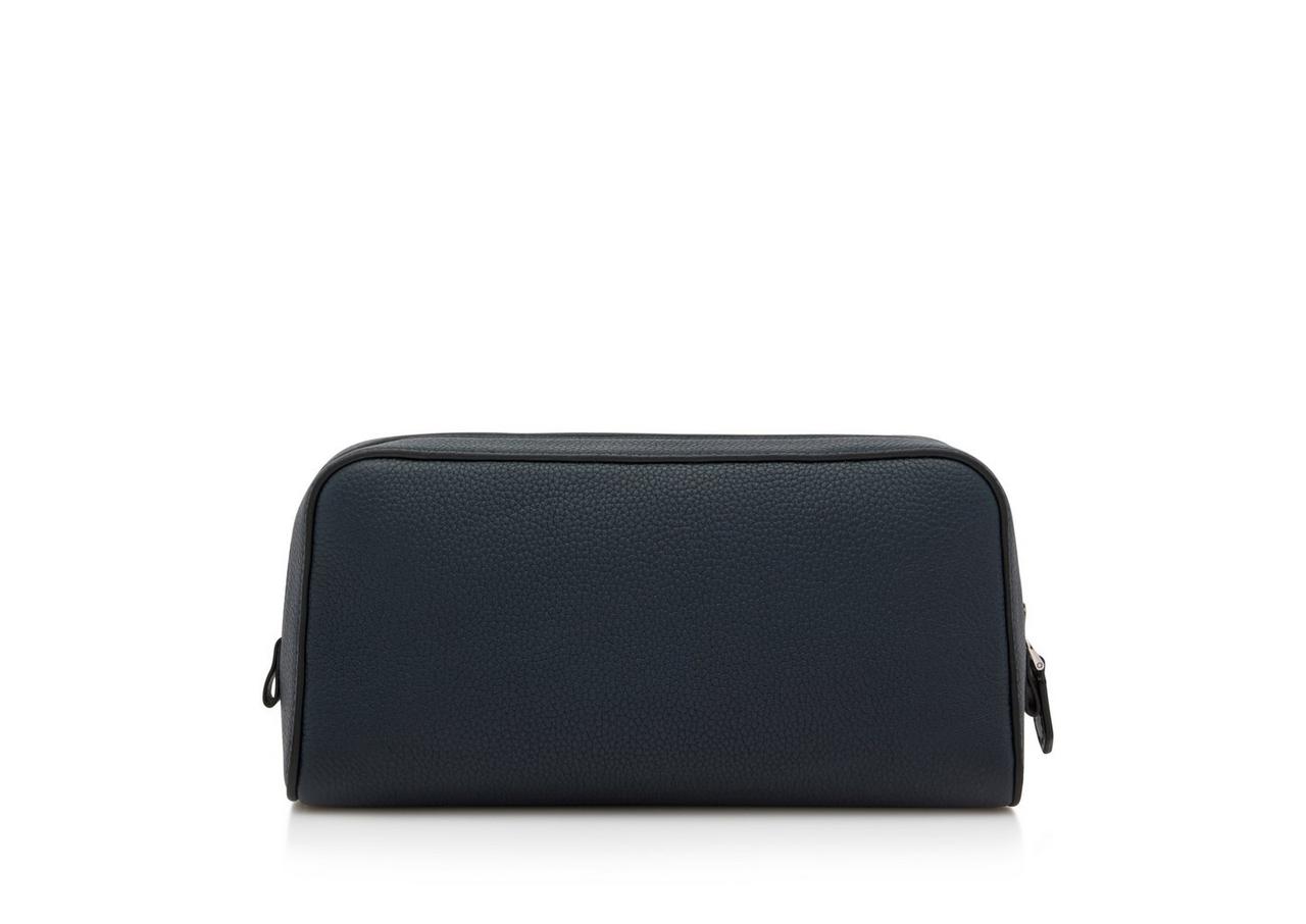 GRAIN LEATHER SMART TOILETRY BAG image number 2