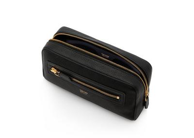 GRAIN LEATHER SMART TOILETRY BAG image number 3