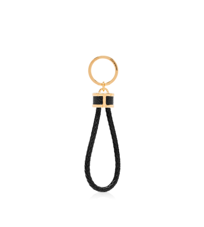 GRAIN LEATHER T LOOP KEYRING image number 0