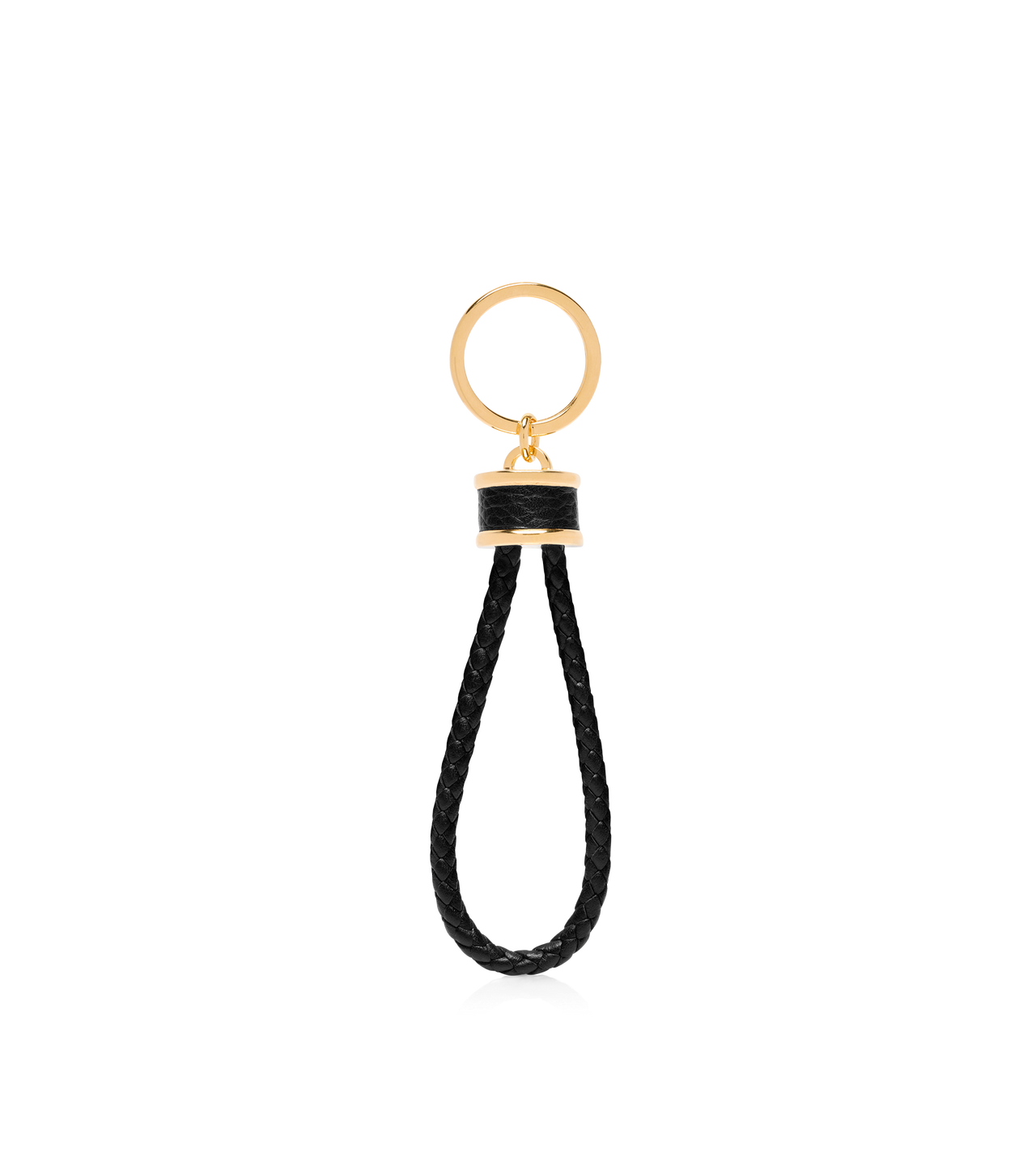 GRAIN LEATHER T LOOP KEYRING image number 1