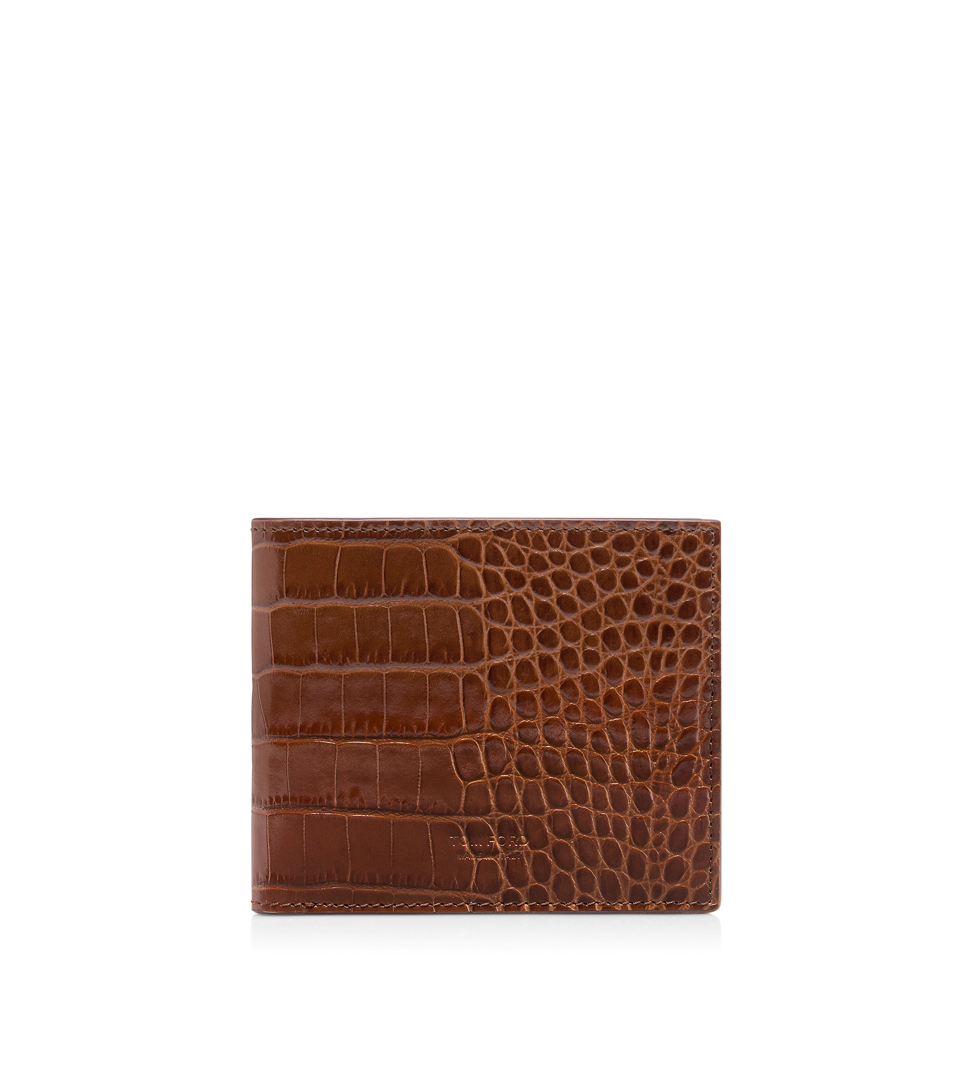 PRINTED CROC CLASSIC BIFOLD WALLET