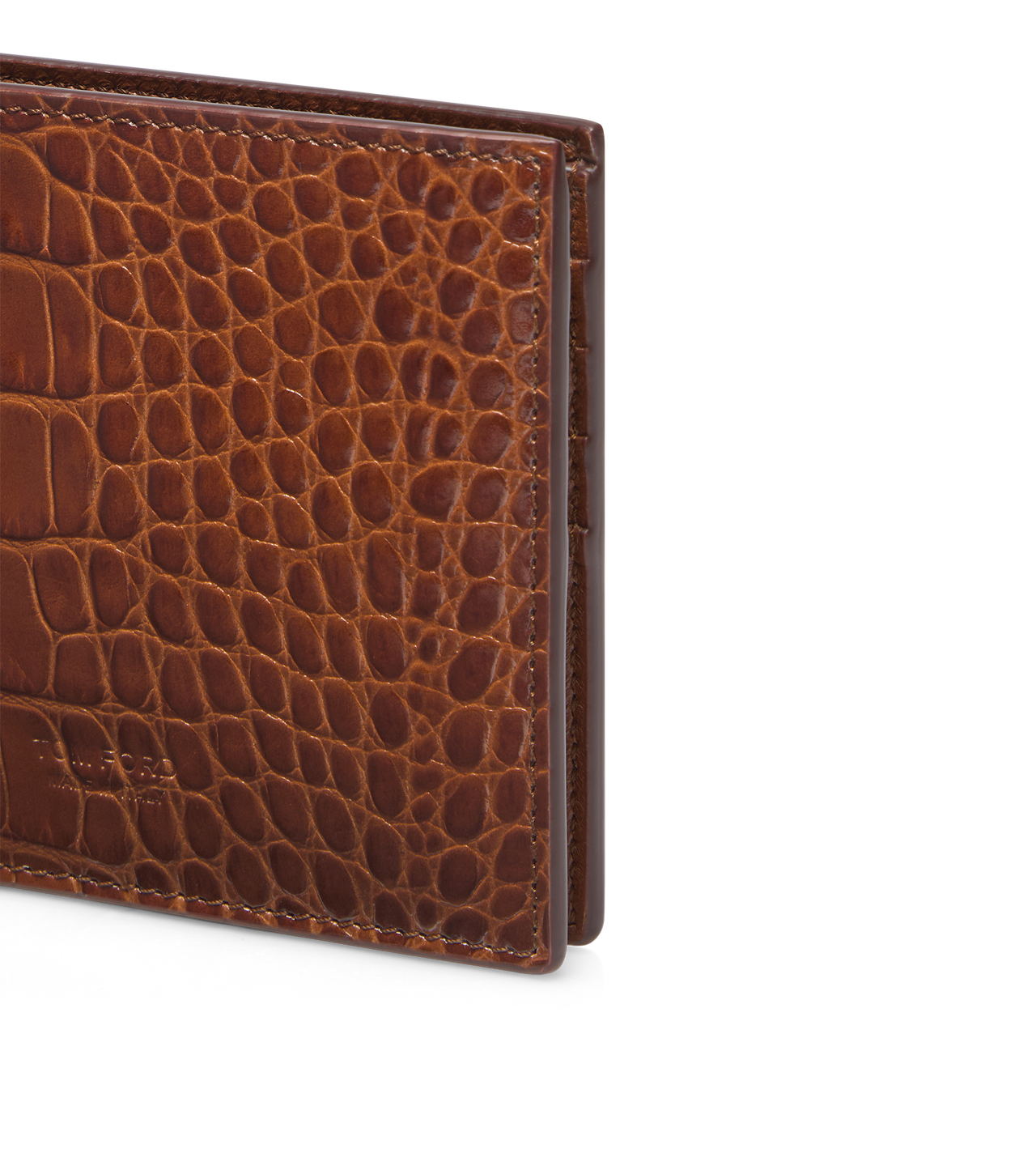 PRINTED CROC CLASSIC BIFOLD WALLET image number 3