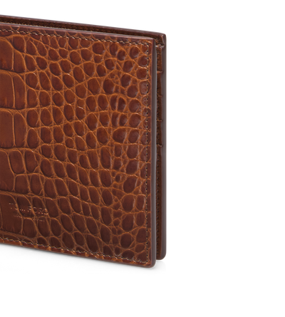 PRINTED CROC CLASSIC BIFOLD WALLET image number 3