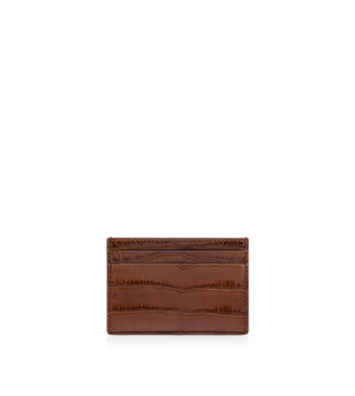 PRINTED CROC CLASSIC CARD HOLDER image number 0