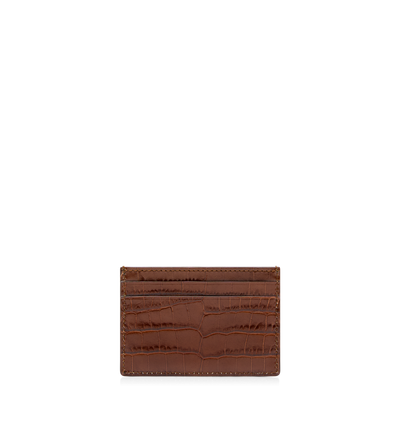 PRINTED CROC CLASSIC CARD HOLDER image number 1