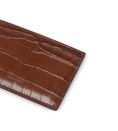 PRINTED CROC CLASSIC CARD HOLDER image number 2