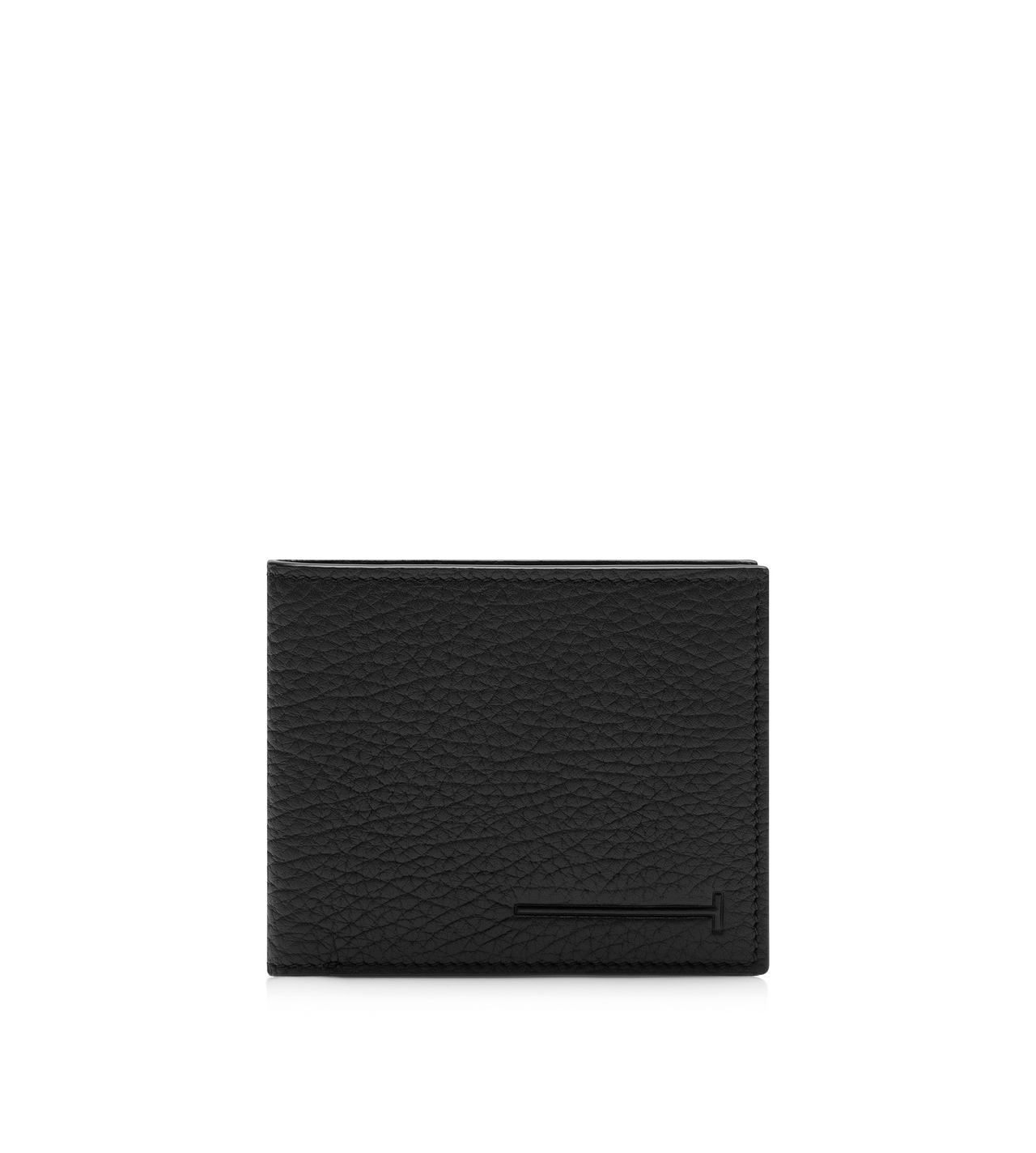 PRINTED DEER LEATHER ELONGATED T LINE CLASSIC BIFOLD WALLET image number 0