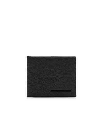 PRINTED DEER LEATHER ELONGATED T LINE CLASSIC BIFOLD WALLET image number 0