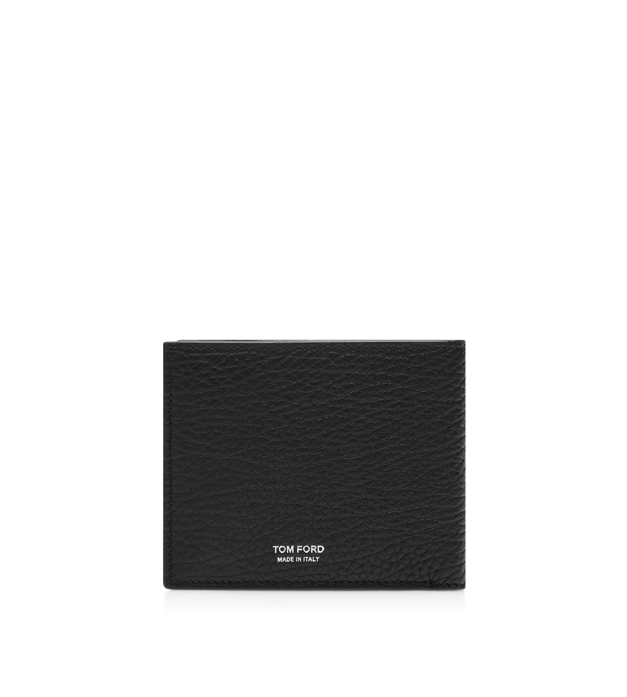 PRINTED DEER LEATHER ELONGATED T LINE CLASSIC BIFOLD WALLET