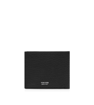 PRINTED DEER LEATHER ELONGATED T LINE CLASSIC BIFOLD WALLET image number 1
