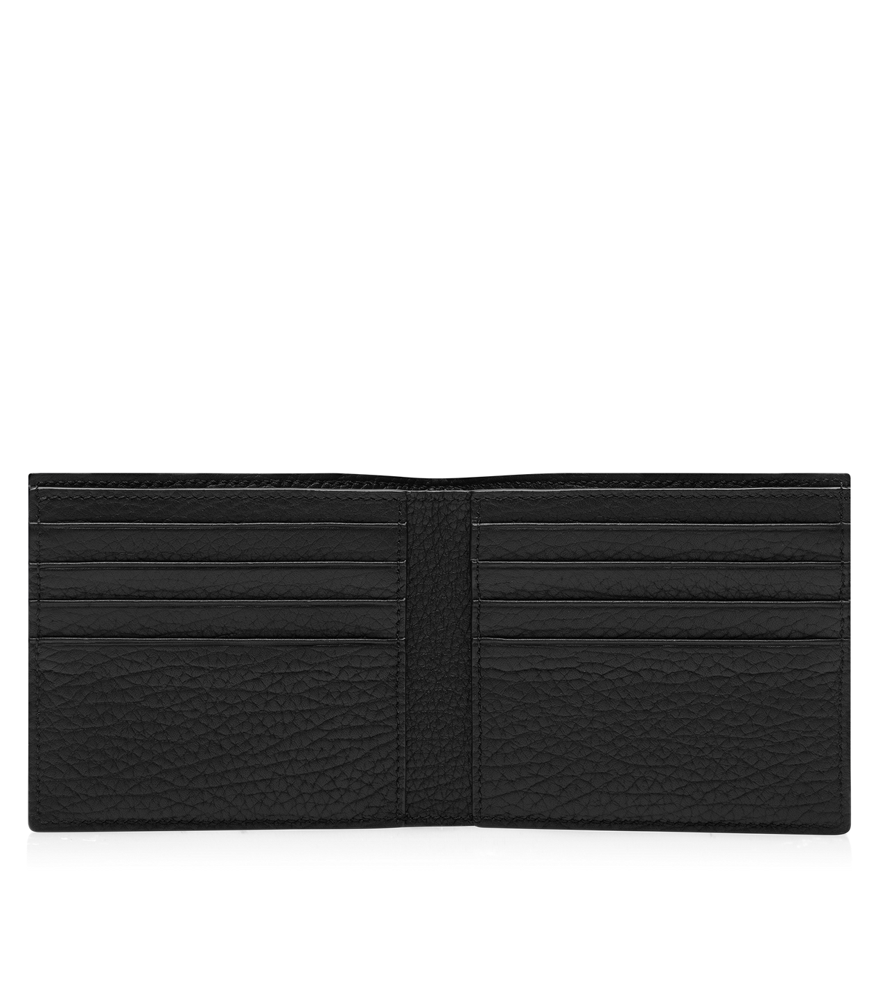 PRINTED DEER LEATHER ELONGATED T LINE CLASSIC BIFOLD WALLET image number 2