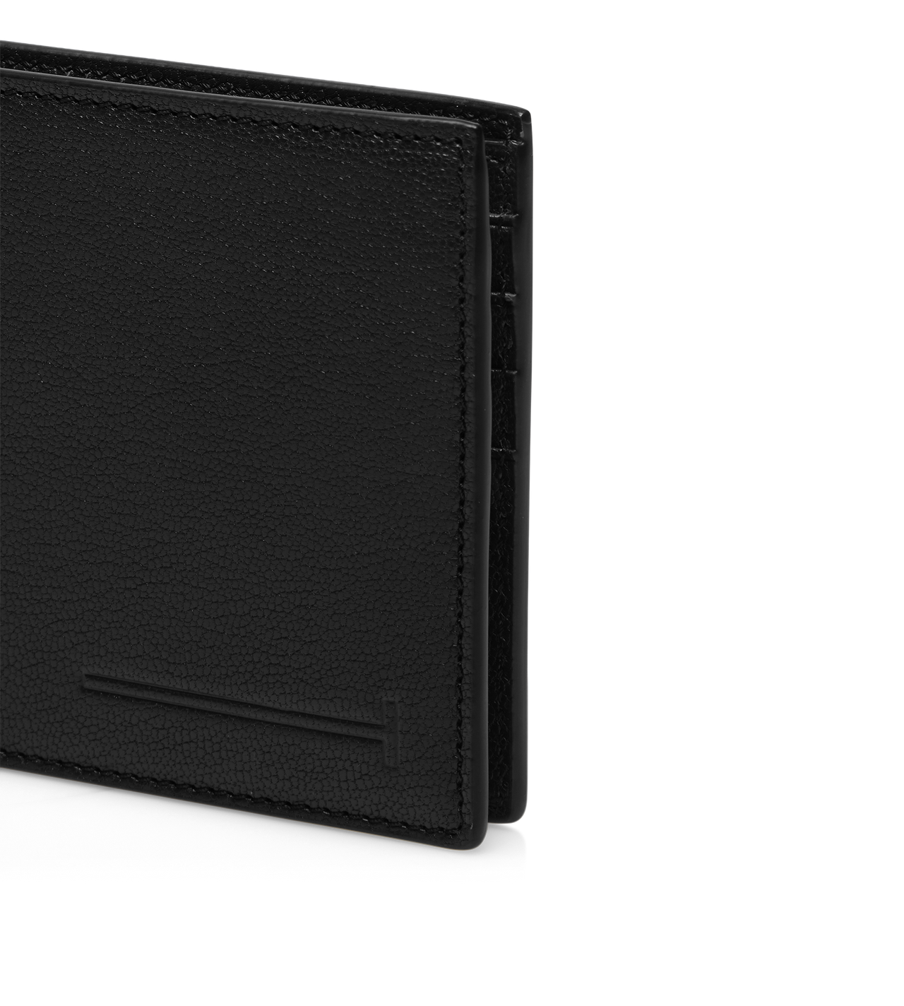 SUPPLE GRAIN LEATHER ELONGATED T LINE CLASSIC BIFOLD WALLET image number 3
