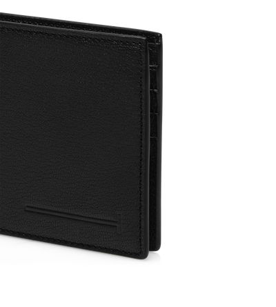 SUPPLE GRAIN LEATHER ELONGATED T LINE CLASSIC BIFOLD WALLET image number 3