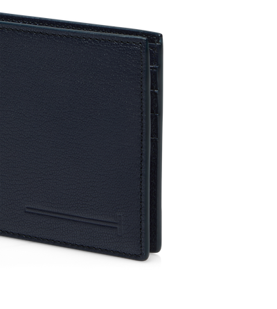 SUPPLE GRAIN LEATHER ELONGATED T LINE CLASSIC BIFOLD WALLET image number 3