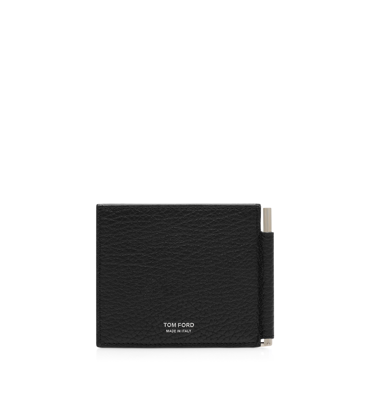 PRINTED DEER LEATHER ELONGATED T LINE MONEY CLIP WALLET image number 1