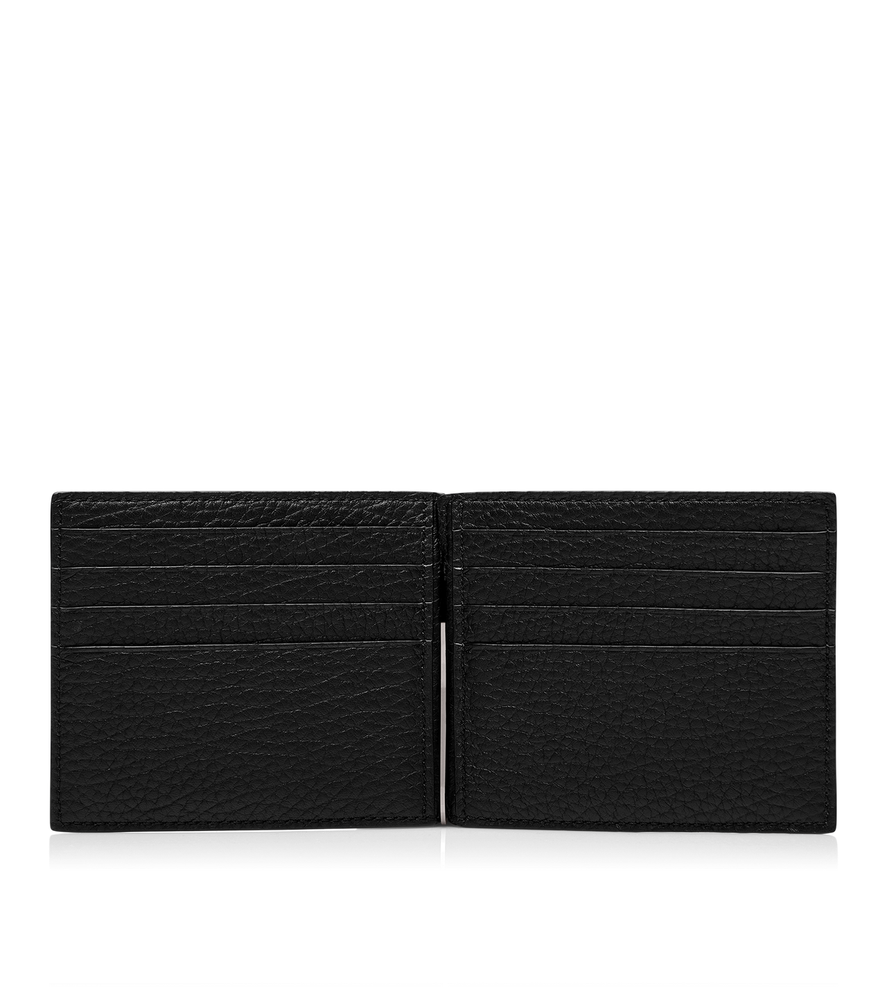 PRINTED DEER LEATHER ELONGATED T LINE MONEY CLIP WALLET image number 2