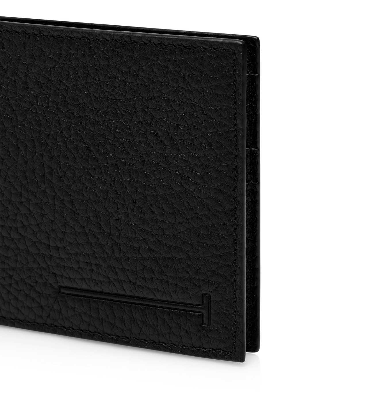 PRINTED DEER LEATHER ELONGATED T LINE MONEY CLIP WALLET image number 3