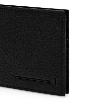 PRINTED DEER LEATHER ELONGATED T LINE MONEY CLIP WALLET image number 3