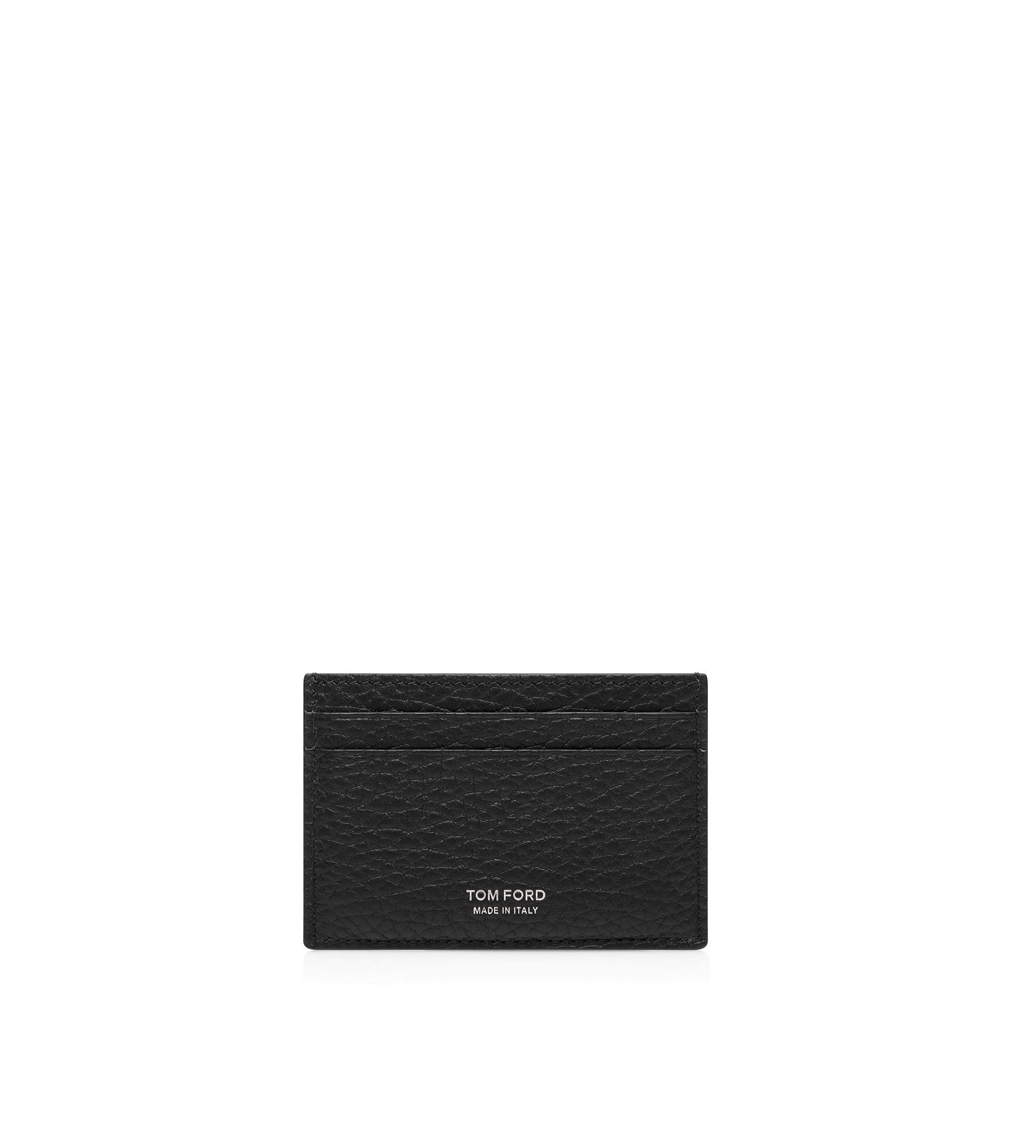 PRINTED DEER LEATHER ELONGATED T LINE CLASSIC CARD HOLDER