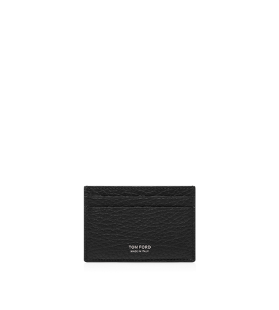 PRINTED DEER LEATHER ELONGATED T LINE CLASSIC CARD HOLDER image number 0