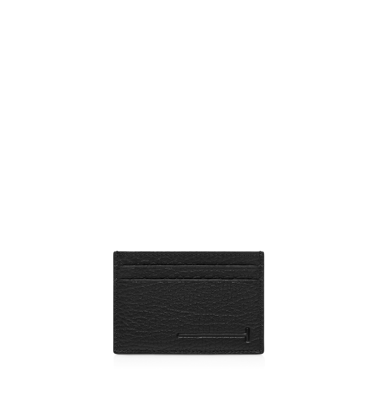 PRINTED DEER LEATHER ELONGATED T LINE CLASSIC CARD HOLDER image number 1