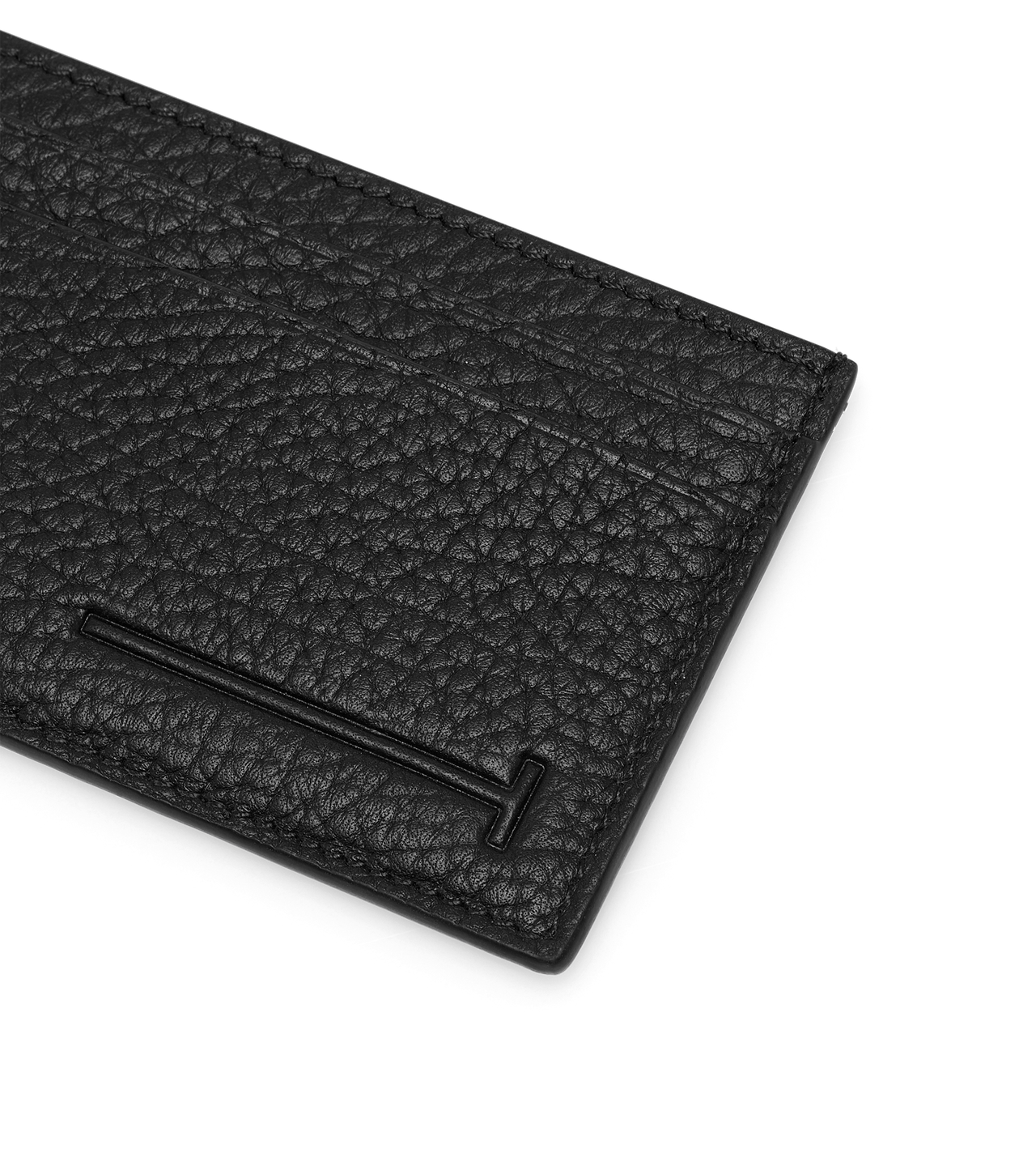 PRINTED DEER LEATHER ELONGATED T LINE CLASSIC CARD HOLDER image number 2