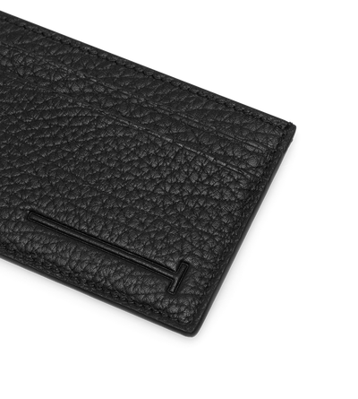 PRINTED DEER LEATHER ELONGATED T LINE CLASSIC CARD HOLDER image number 2