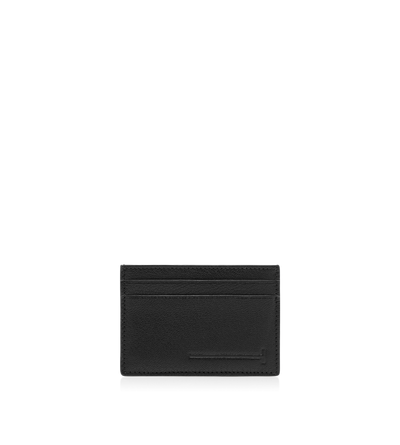 SUPPLE GRAIN LEATHER ELONGATED T LINE CLASSIC CARD HOLDER image number 0