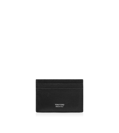 SUPPLE GRAIN LEATHER ELONGATED T LINE CLASSIC CARD HOLDER image number 1