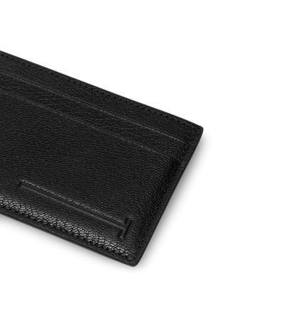SUPPLE GRAIN LEATHER ELONGATED T LINE CLASSIC CARD HOLDER image number 2