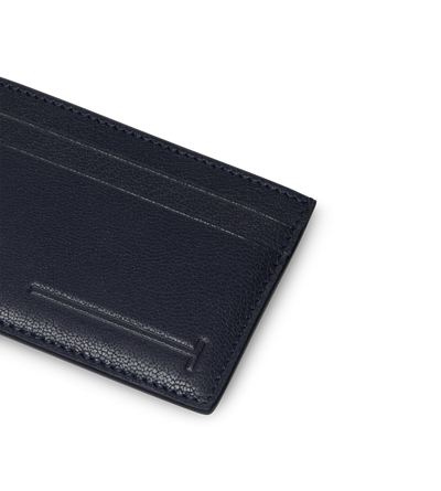 SUPPLE GRAIN LEATHER ELONGATED T LINE CLASSIC CARD HOLDER image number 2