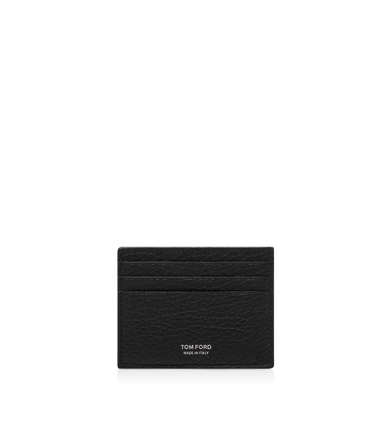 PRINTED DEER LEATHER ELONGATED T LINE CARD HOLDER WITH CENTRAL POCKET image number 0