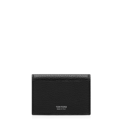 PRINTED DEER LEATHER ELONGATED T LINE BUSINESS CARD HOLDER image number 1