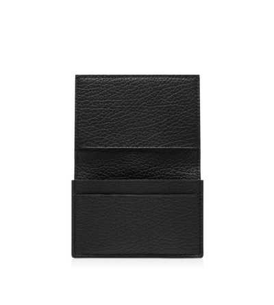 PRINTED DEER LEATHER ELONGATED T LINE BUSINESS CARD HOLDER image number 2