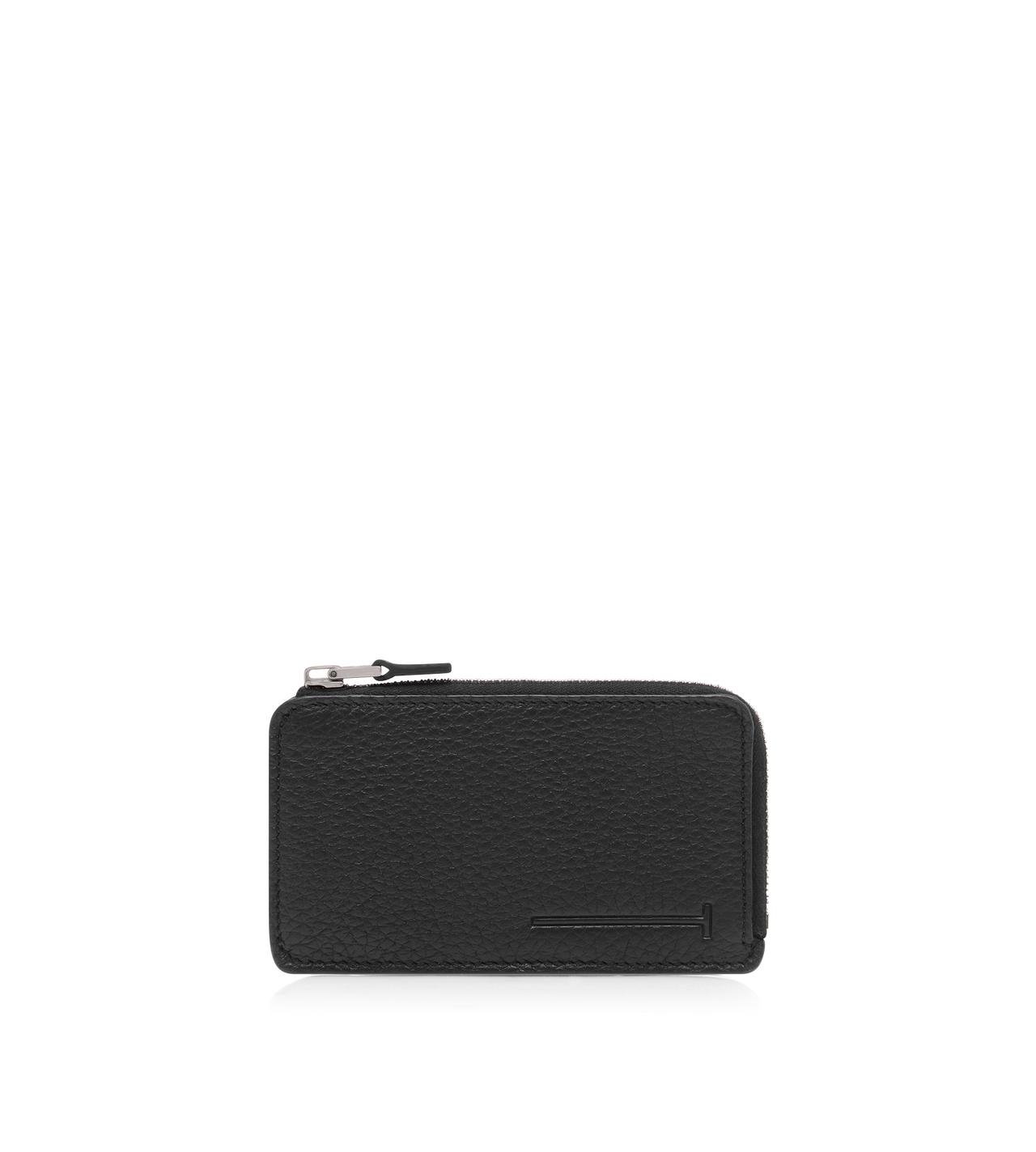PRINTED DEER LEATHER ELONGATED T LINE ZIP WALLET WITH CARD SLOT image number 0