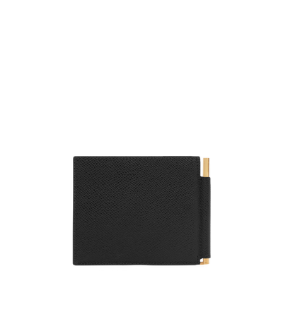 SMALL GRAIN LEATHER MONEY CLIP WALLET image number 2