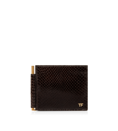 PRINTED PYTHON MONEY CLIP WALLET image number 0