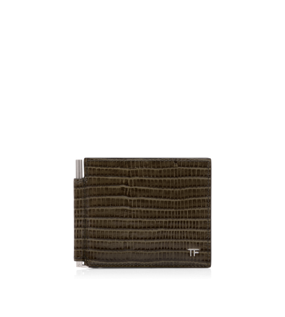 PRINTED TEJUS MONEY CLIP WALLET image number 0