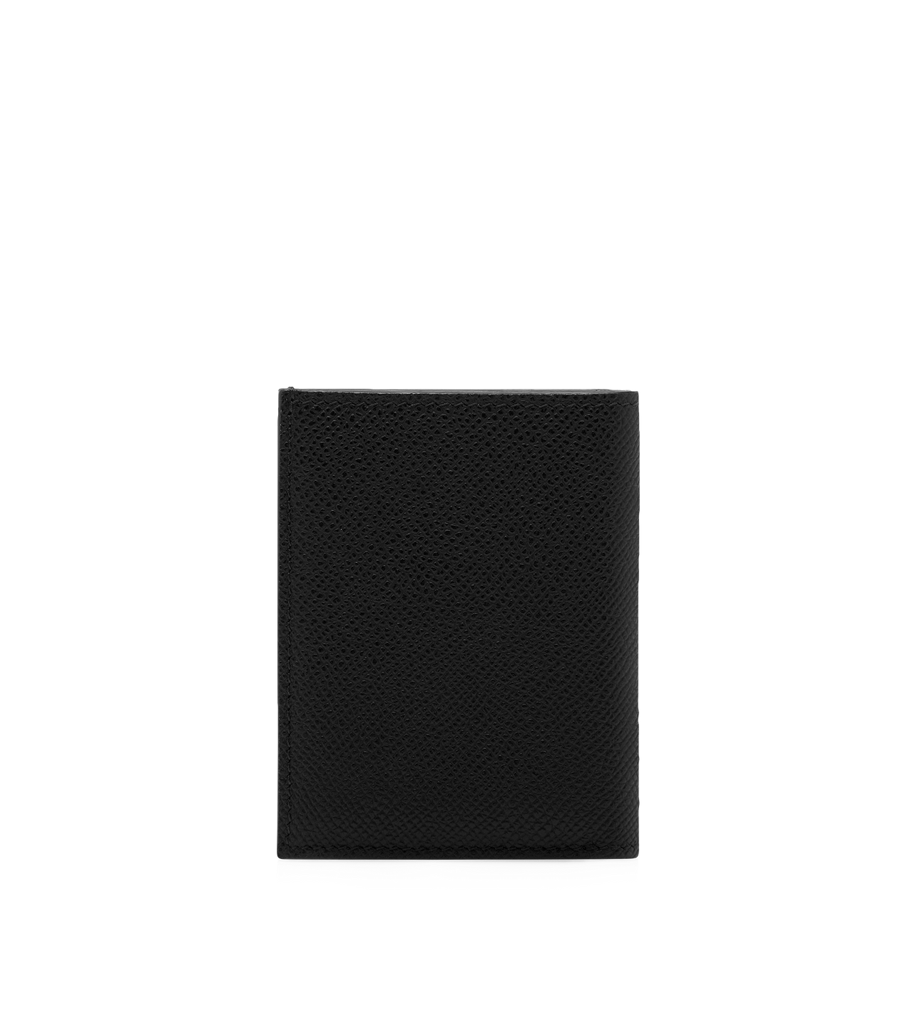 SMALL GRAIN LEATHER FOLDING CARDHOLDER