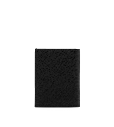 SMALL GRAIN LEATHER FOLDING CARDHOLDER image number 2