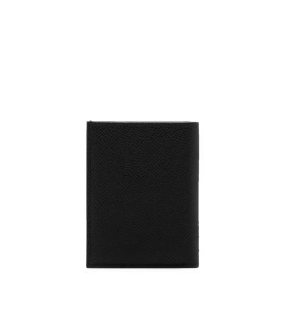 SMALL GRAIN LEATHER FOLDING CARDHOLDER image number 2