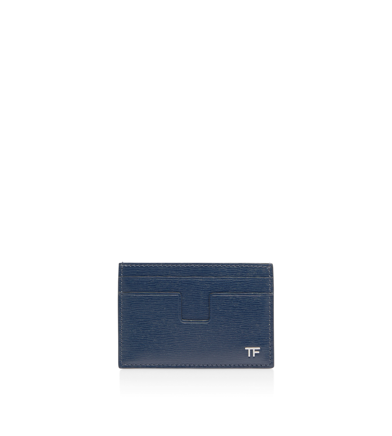 GRAIN LEATHER MONEY CLIP CARDHOLDER image number 0