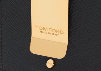 SMALL GRAIN LEATHER MONEY CLIP CARDHOLDER | Tom Ford Fashion