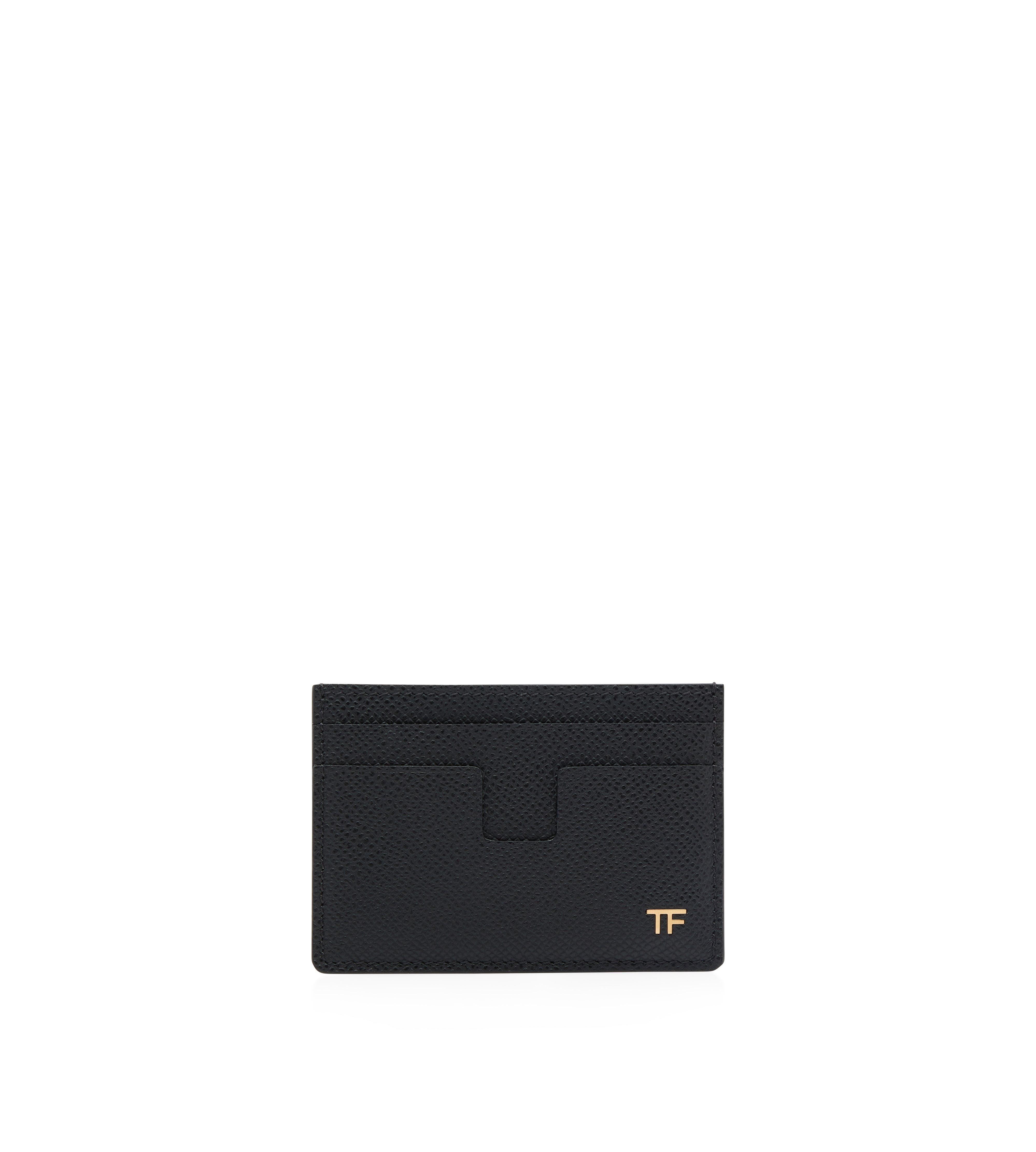 SMALL GRAIN LEATHER MONEY CLIP CARDHOLDER