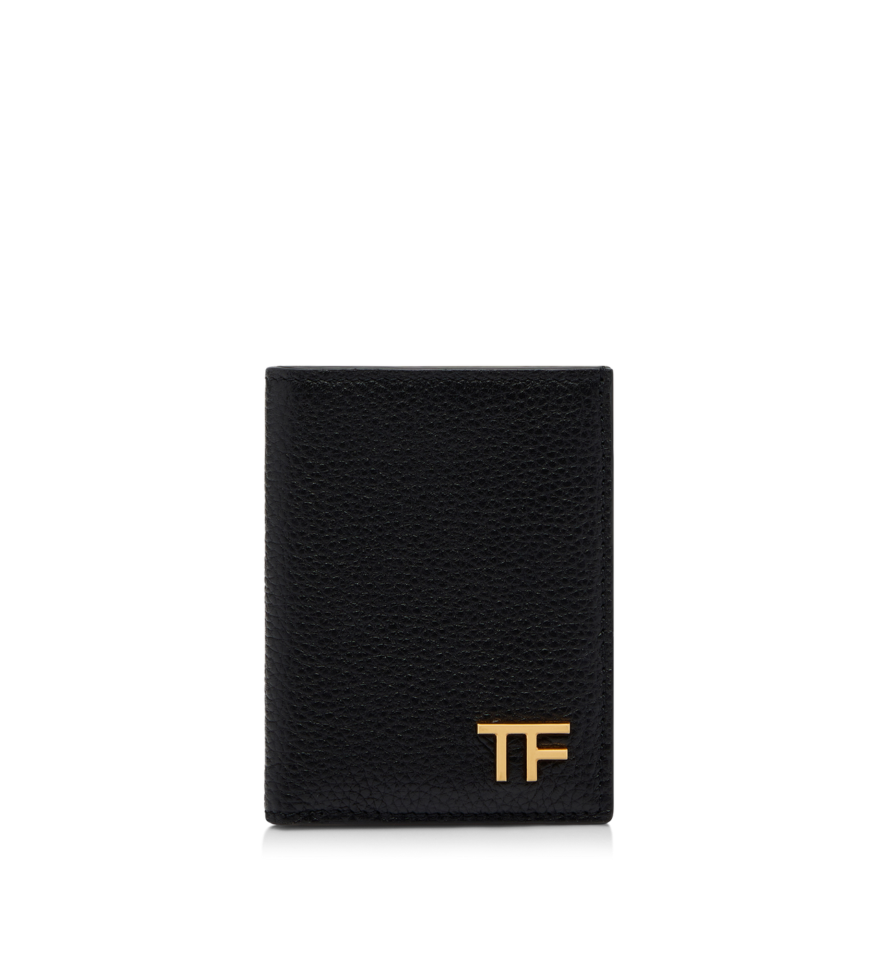 GRAIN LEATHER FOLDING CARDHOLDER image number 0