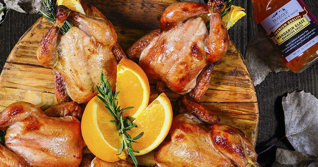 Cornish Game with Mandarin Glaze | Traeger Grills